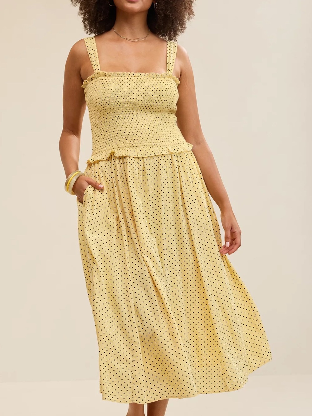 Aerie At The Barre Smocked Dress